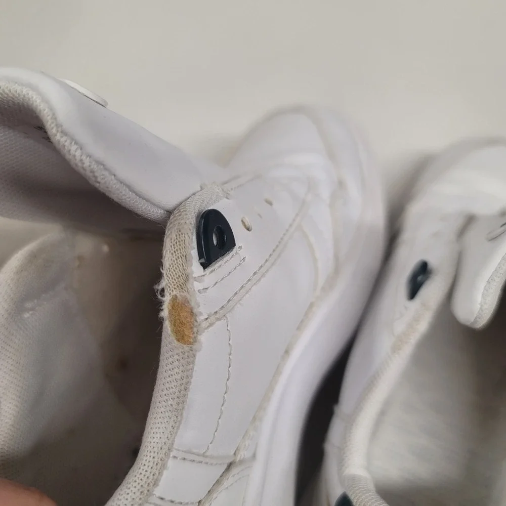 Lacoste Kids White Leather‎ Low Top Sneakers Shoes Size 13